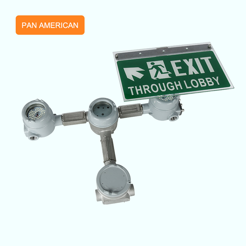 High Quality Industrial Field Hazardous Locations Explosion Proof LED Exit Light IP66 Waterproof Emergency Exit Sign Light