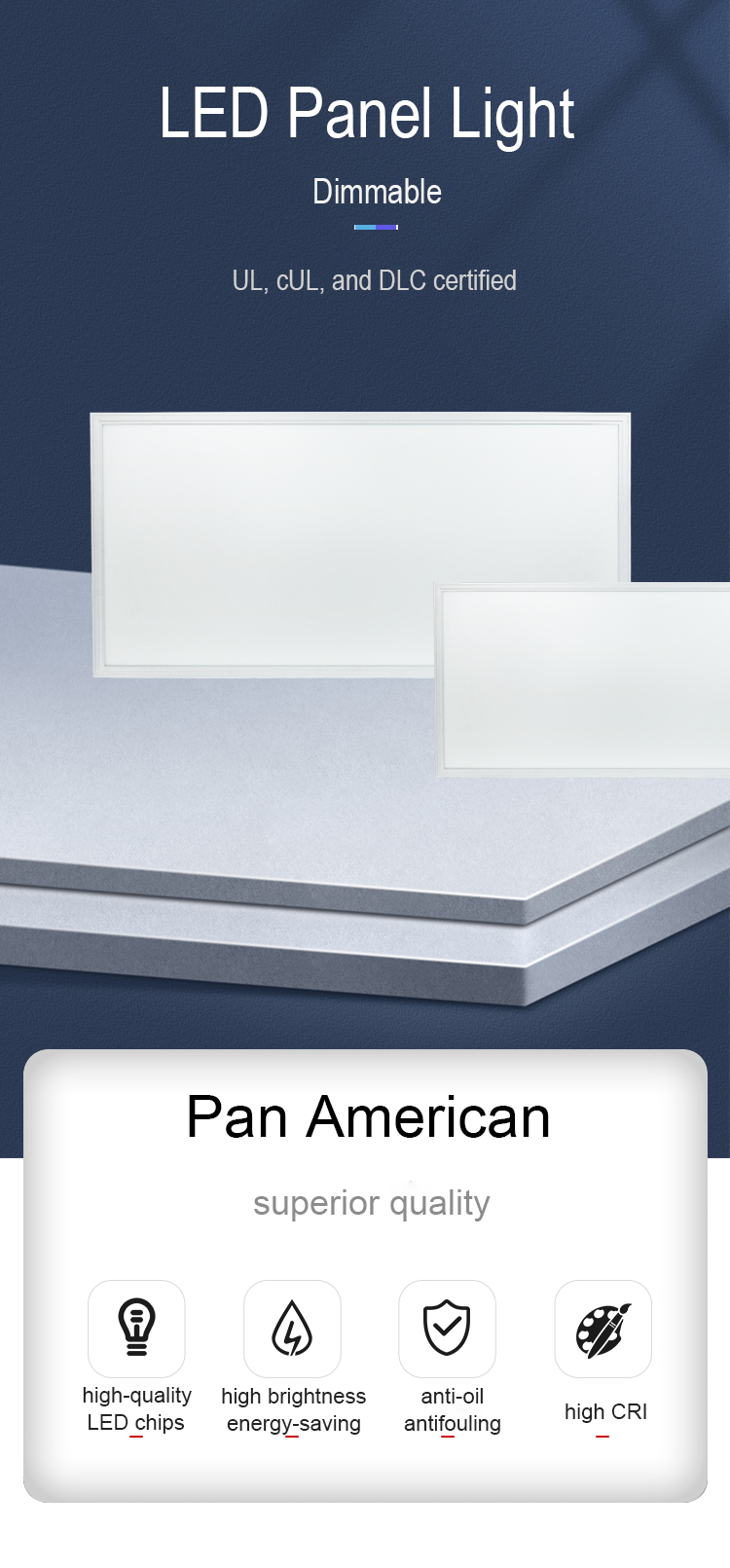Pan American LED Panel Light-P7